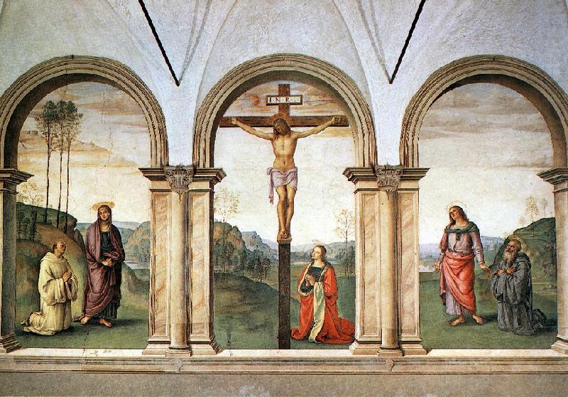 The Pazzi Crucifixion sg, PERUGINO, Pietro